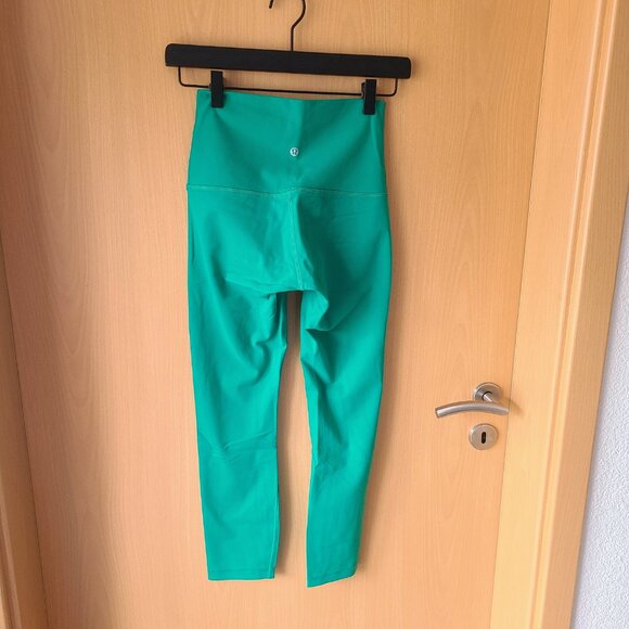 Lululemon Wunder Train High Rise Contour Tights Leggings Kelly Green Size 4 - Picture 5 of 9